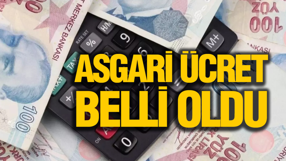 Asgari ücret belli oldu