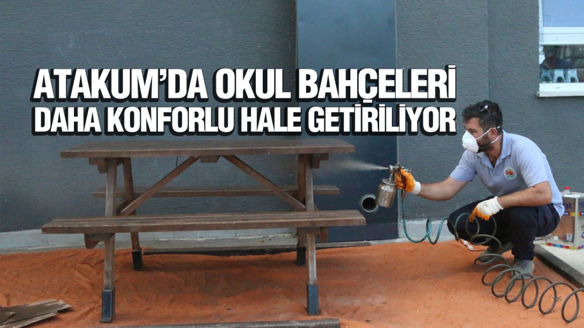 Atakum’da Okul Bahçeleri Daha Konforlu Hale Getiriliyor