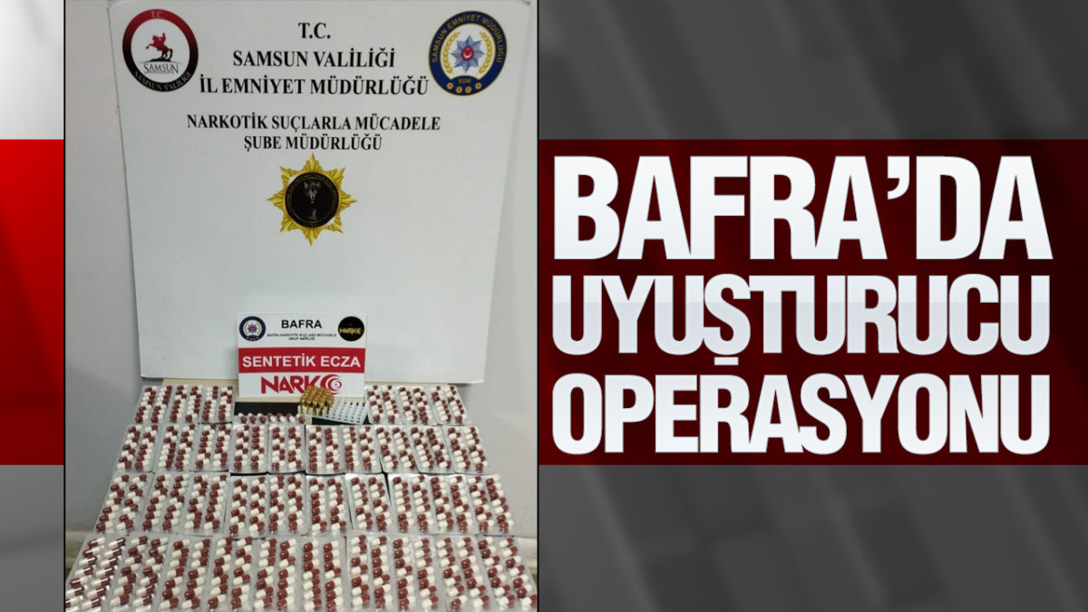 Bafra’da Uyuşturucu Operasyonu