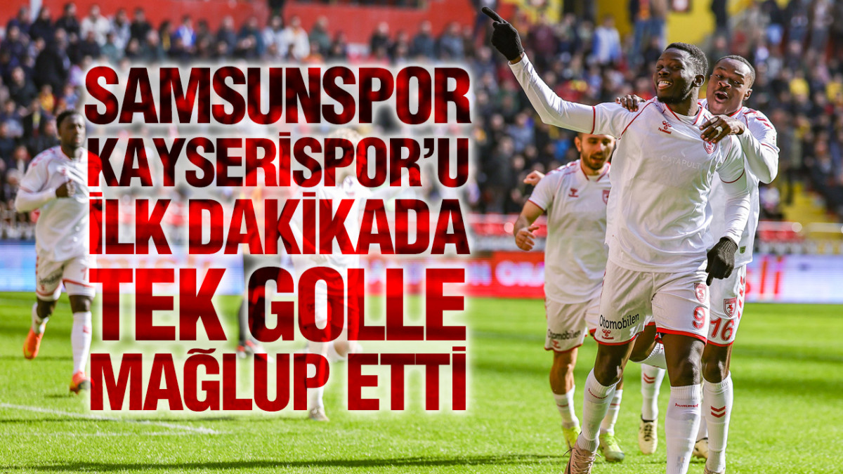 BELLONA KAYSERİSPOR: 0 REEDER SAMSUNSPOR: 1