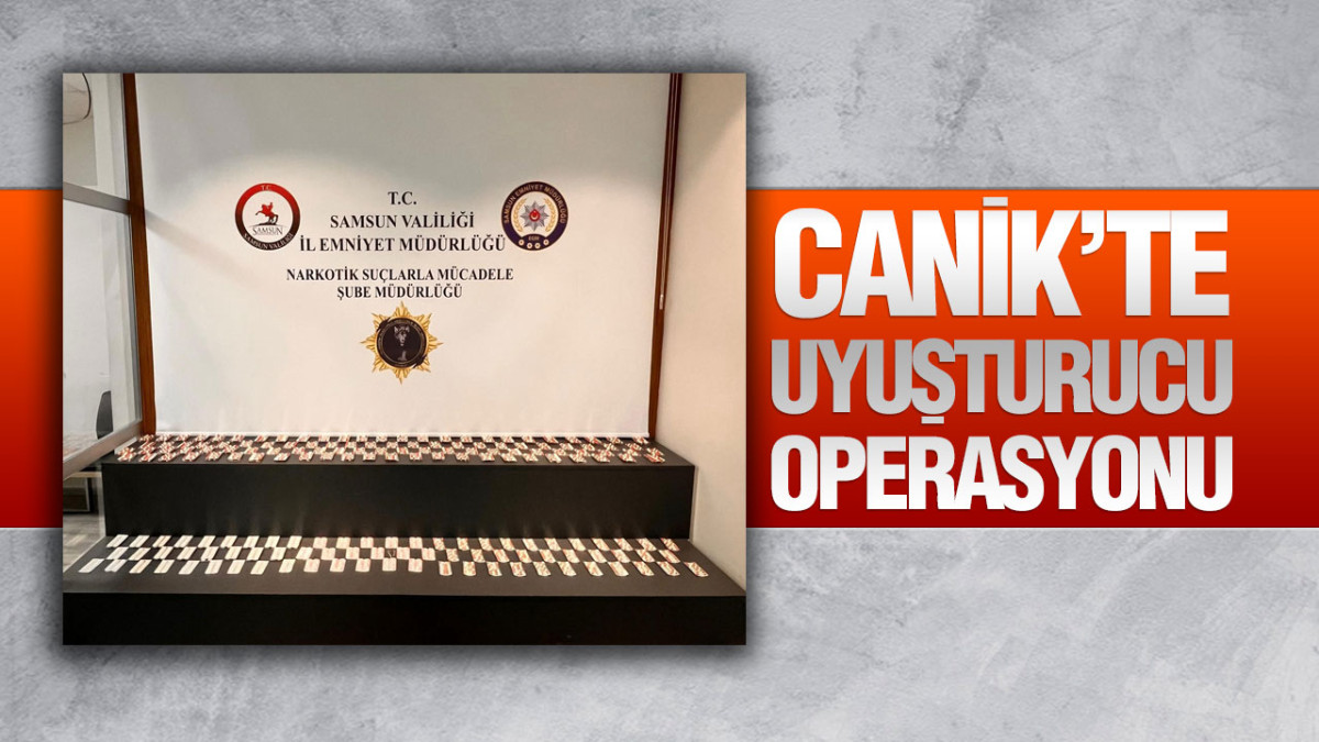 Canik’te Uyuşturucu Operasyonu