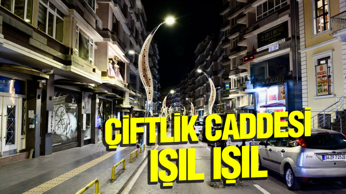 Çiftlik Caddesi’nin Aydınlatması Tamamlandı