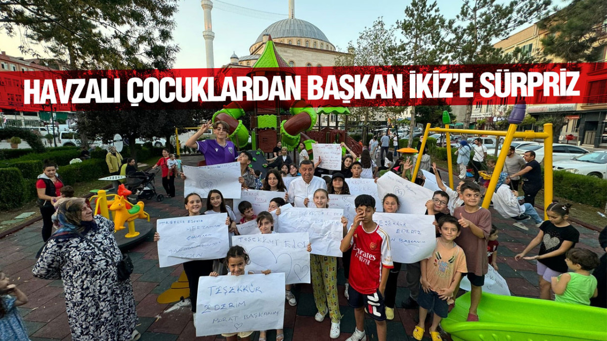 Havzalı Çocuklardan Başkan İkiz’e Sürpriz