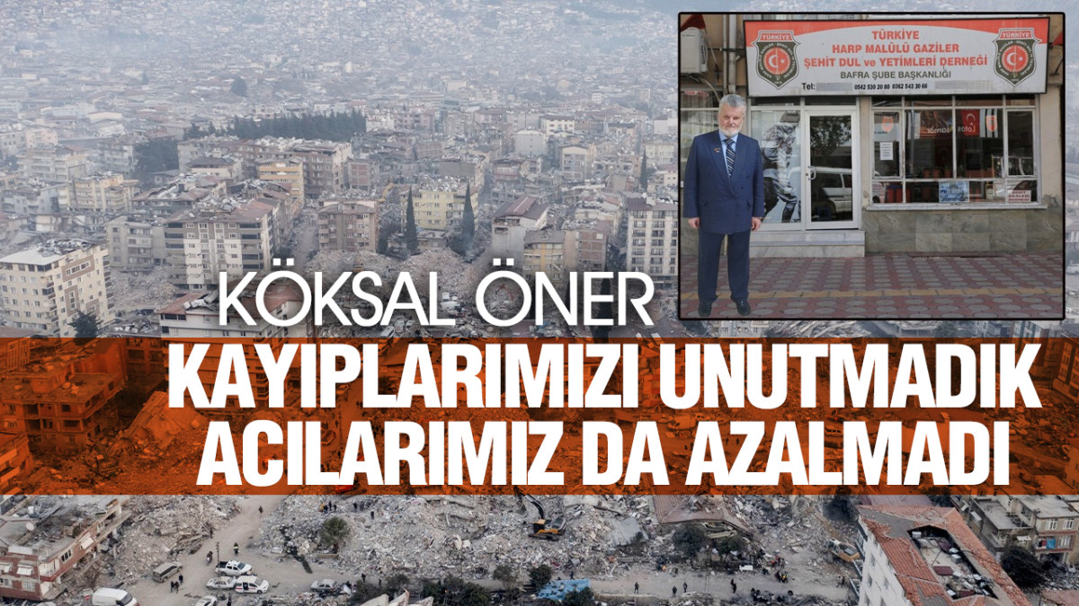 Köksal Öner, ‘Kayıplarımızı Unutmadık Acılarımız Da Azalmadı’