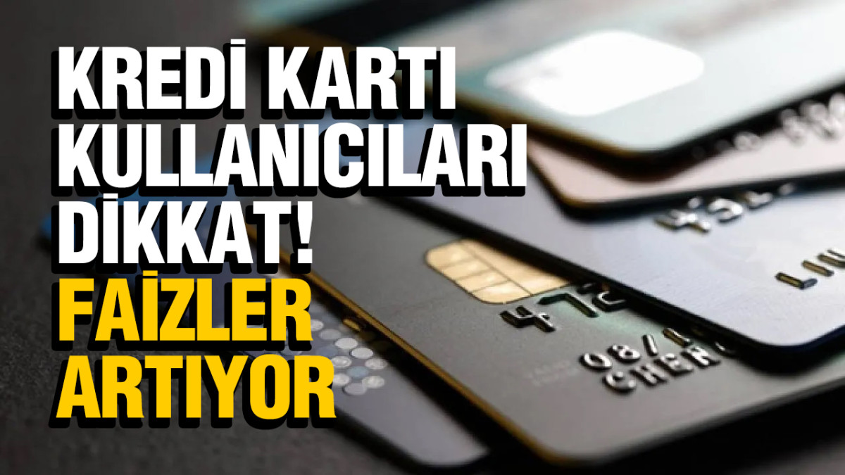 Kredi Kartında Faizler Artıyor