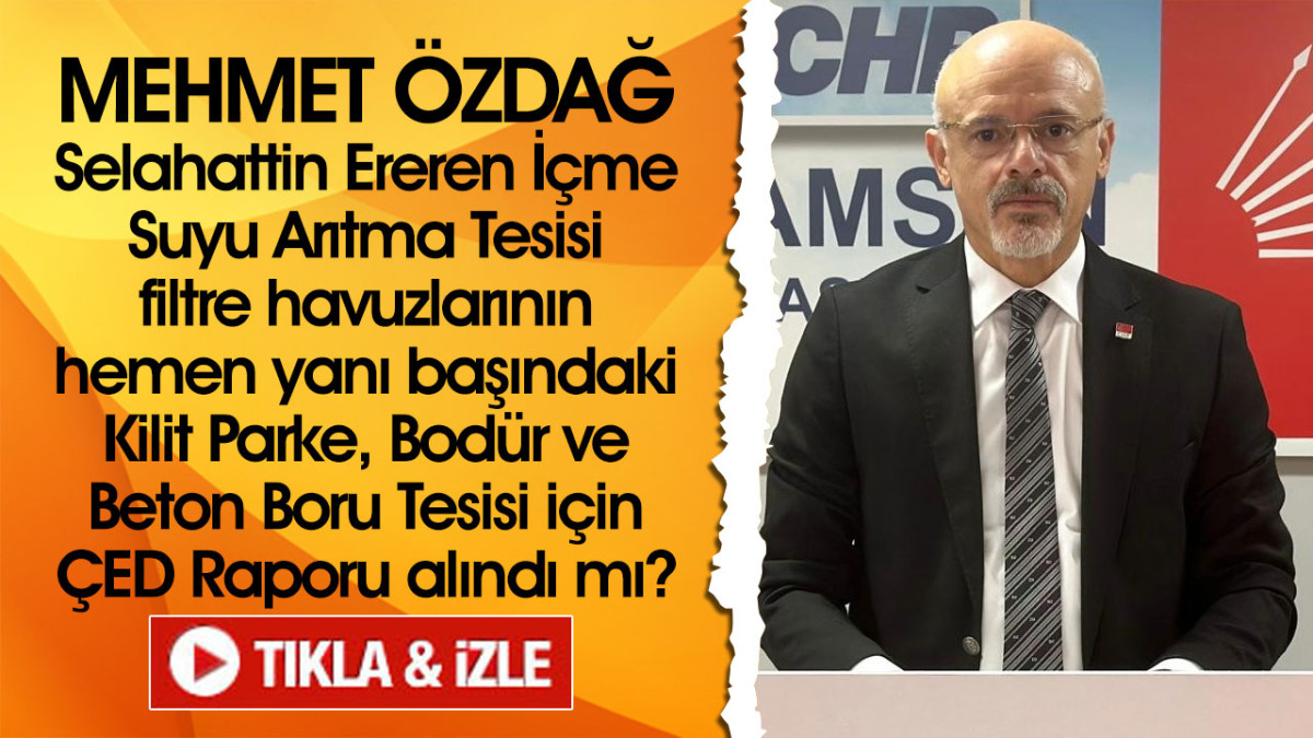 Mehmet Özdağ, ‘Samsun Büyükşehir Belediyesi Halka Doğru Bilgi Vermelidir’