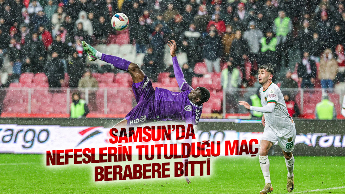 REEDER SAMSUNSPOR : 1 CORENDON ALANYASPOR : 1