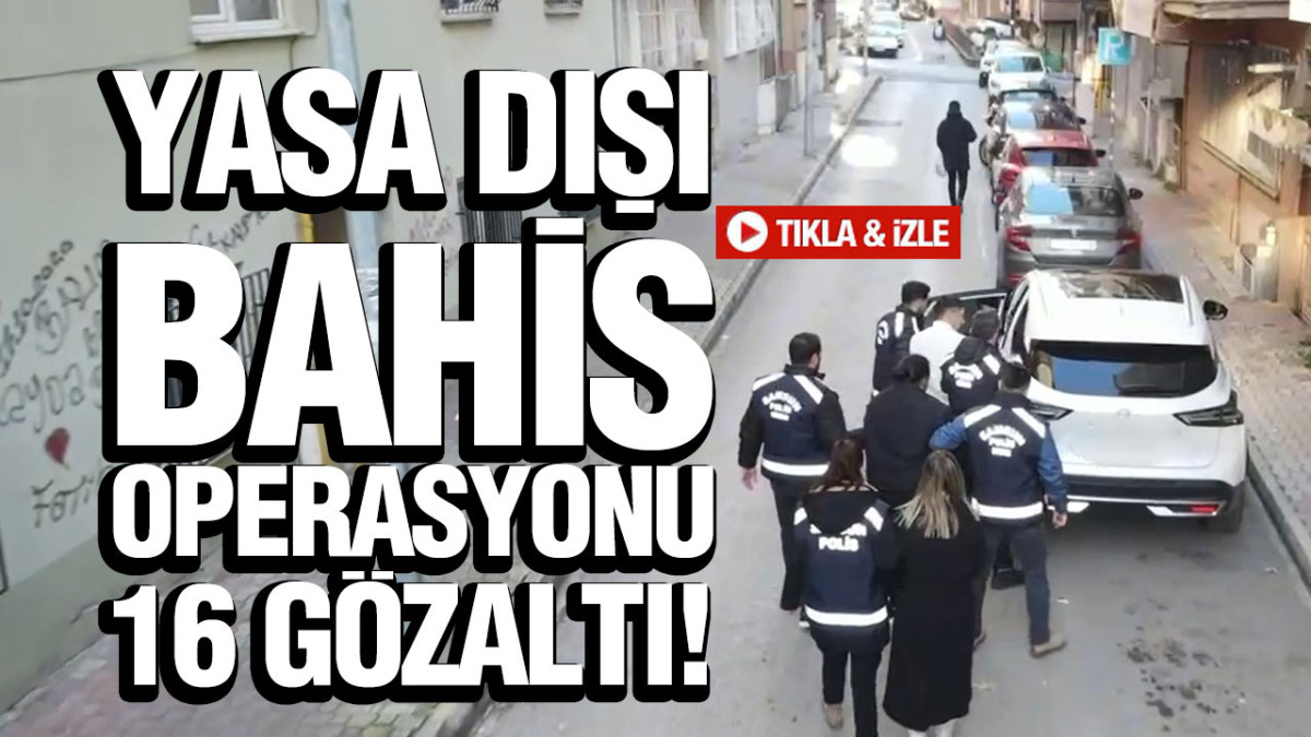 Samsun Merkezli Yasa Dışı Bahis Operasyonu: 16 Gözaltı!