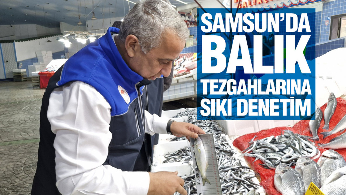 Samsun’da Balık Tezgahlarına Sıkı Denetim