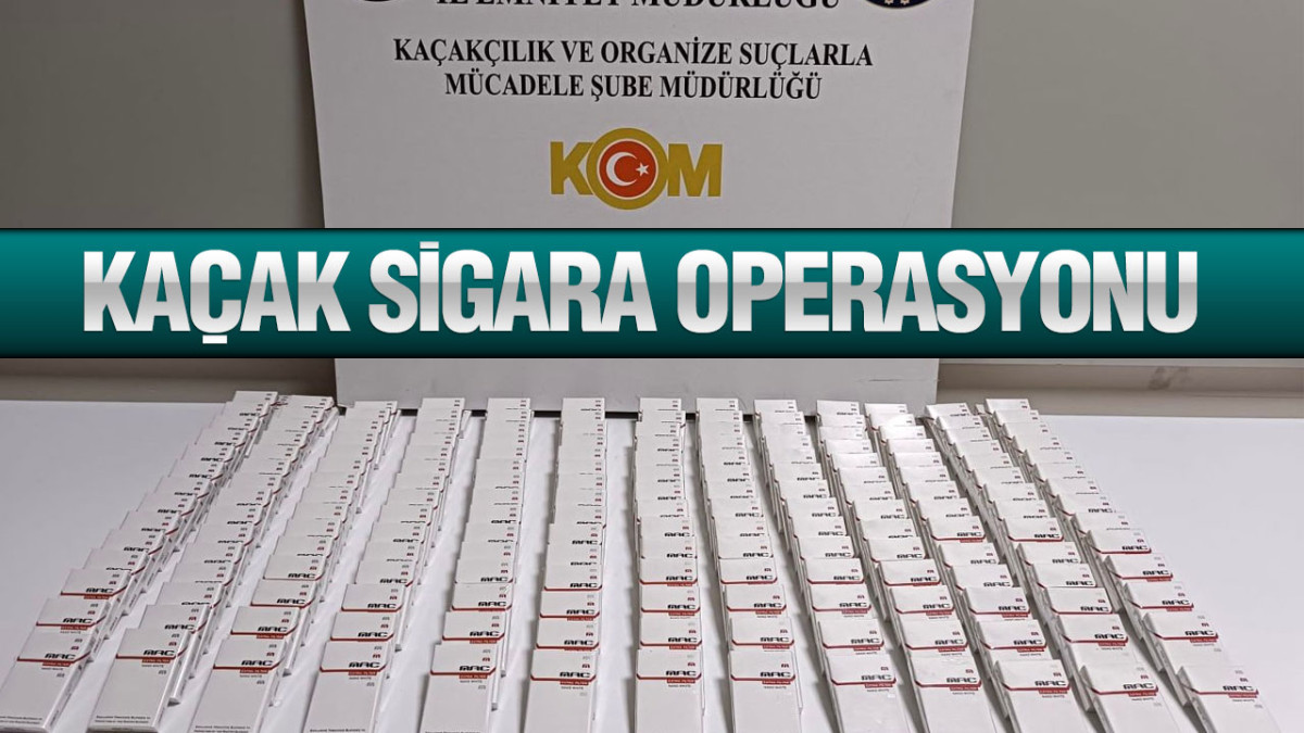 Samsun’da Kaçak Sigara Operasyonu