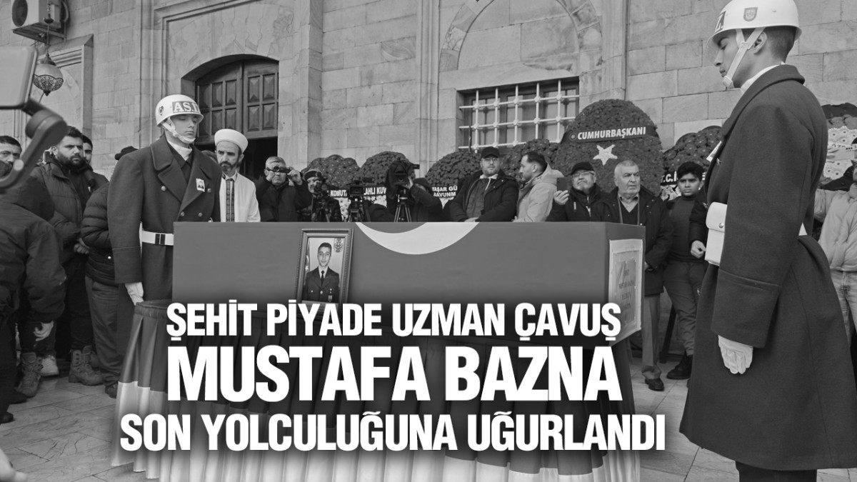 Şehit Mustafa Bazna’nın Cenaze Töreninde Gözyaşları Sel Oldu