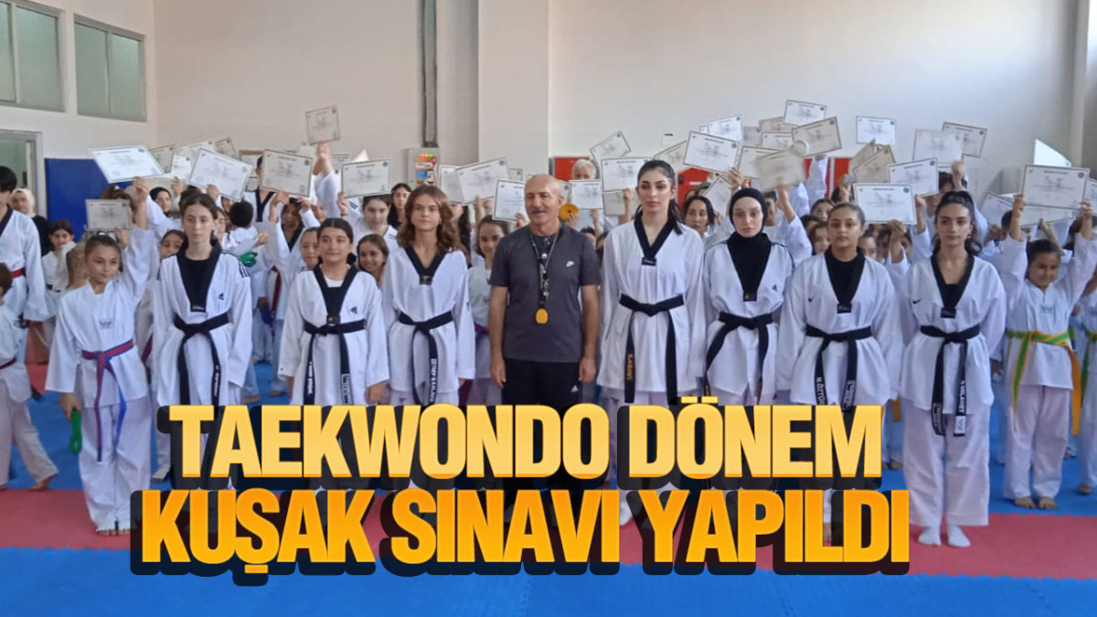 Taekwondo Dönem Kuşak Sınavı Yapıldı