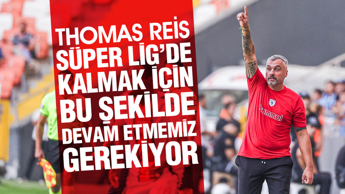 Thomas Reis Adana Demirspor Karşılaşmasını Değerlendirdi