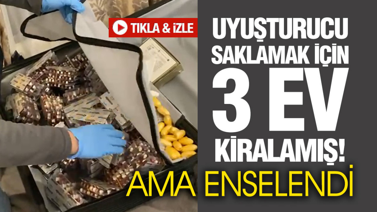 Uyuşturucu Saklamak İçin 3 Ev Kiralamış!